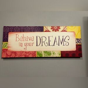Believe in Your Dreams Wall Decor